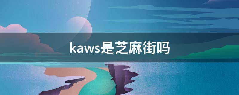 kaws是芝麻街吗 kaws就是芝麻街吗