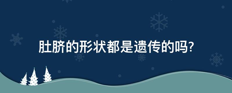 肚脐的形状都是遗传的吗? 肚脐的形